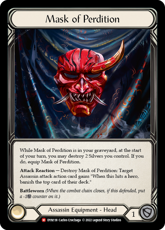 Mask of Perdition [DYN118] (Dynasty)  Rainbow Foil - Waypoint Games CA