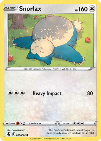 Snorlax (206/264) [Sword & Shield: Fusion Strike] - Waypoint Games CA