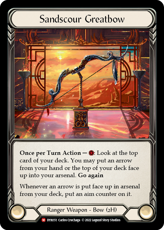 Sandscour Greatbow [DYN151] (Dynasty)  Rainbow Foil - Waypoint Games CA