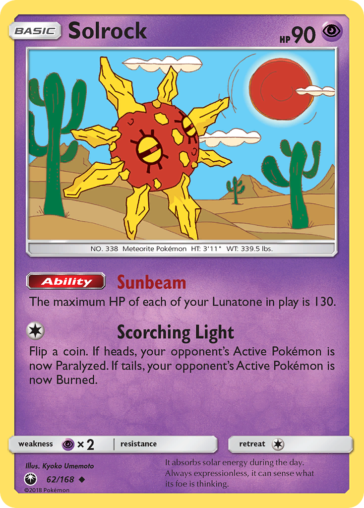Solrock (62/168) [Sun & Moon: Celestial Storm] - Waypoint Games CA