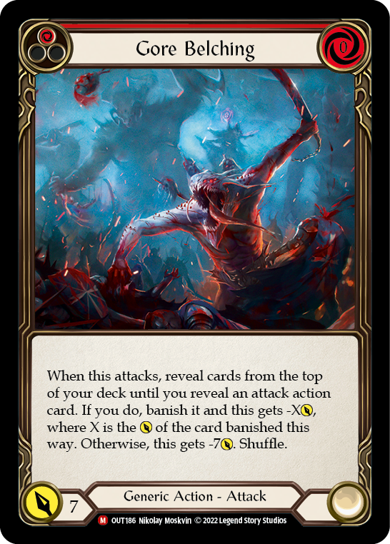 Gore Belching [OUT186] (Outsiders)  Rainbow Foil - Waypoint Games CA