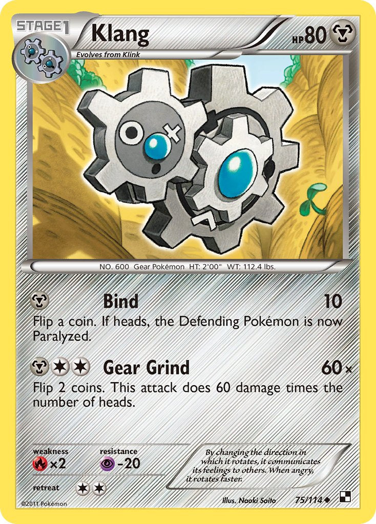 Klang (75/114) (Cracked Ice Holo) (Blister Exclusive) [Black & White: Base Set] - Waypoint Games CA