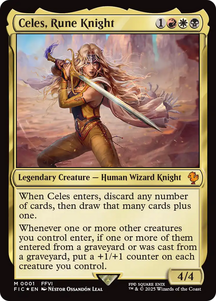 Celes, Rune Knight (0001) [FINAL FANTASY Commander]