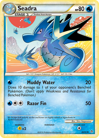 Seadra (40/95) [HeartGold & SoulSilver: Unleashed] - Waypoint Games CA
