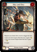 Slice and Dice (Blue) [EVR059] (Everfest)  1st Edition Rainbow Foil - Waypoint Games CA
