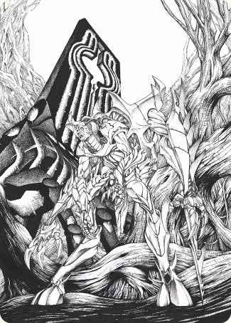 Lukka, Bound to Ruin Art Card [Phyrexia: All Will Be One Art Series] - Waypoint Games CA