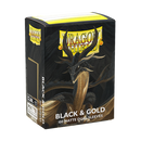 Dragon Shield Dual Matte Black Gold Sleeves 100ct
