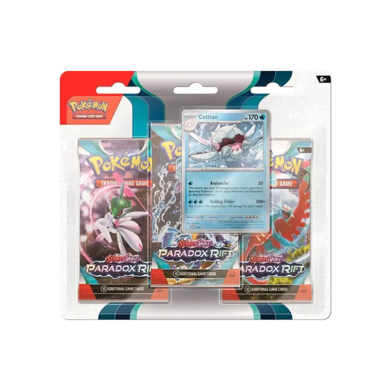 POKEMON - SCARLET AND VIOLET - PARADOX RIFT - 3 PACK BLISTER