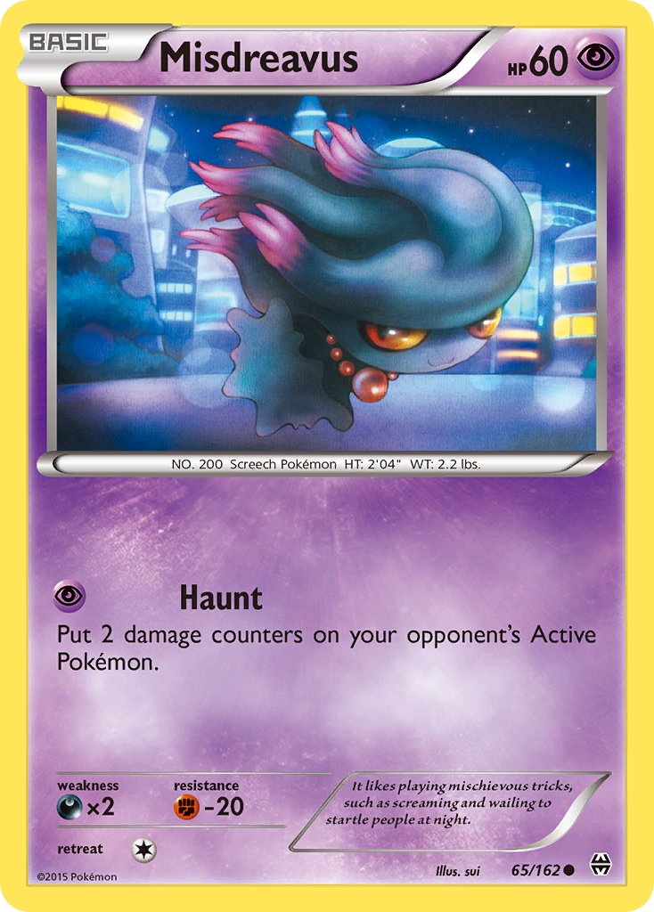 Misdreavus (65/162) [XY: BREAKthrough] - Waypoint Games CA