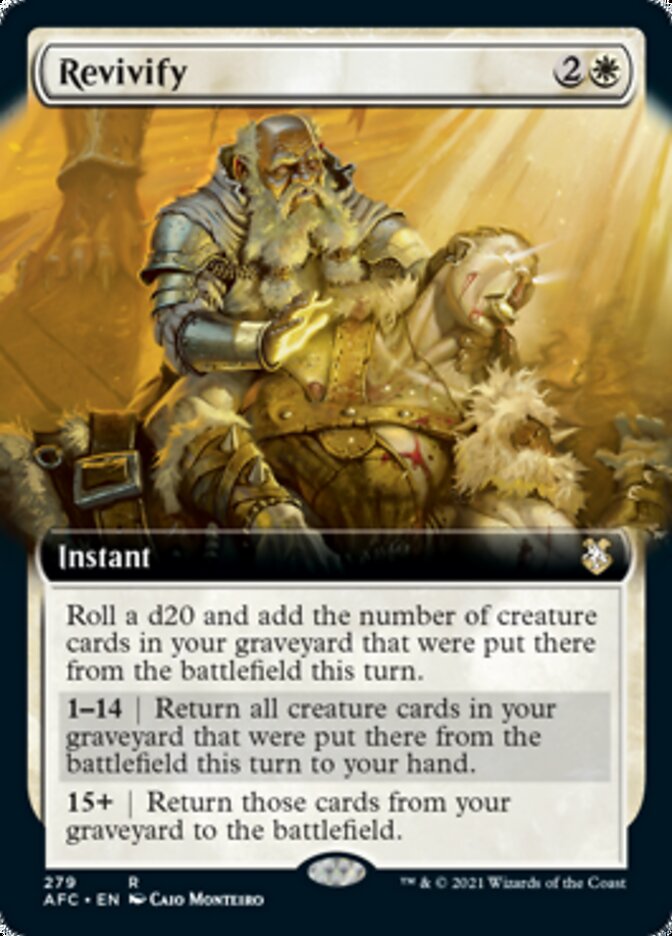 Revivify (Extended Art) [Dungeons & Dragons: Adventures in the Forgotten Realms Commander] - Waypoint Games CA
