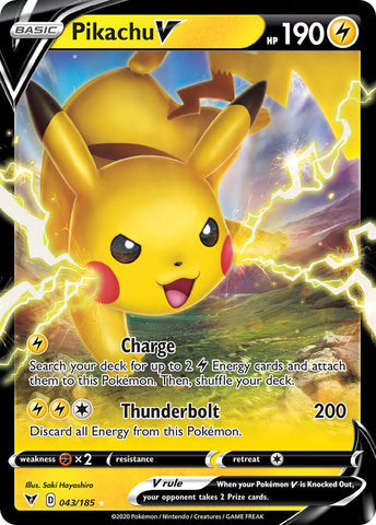 Pikachu V (043/185) [Sword & Shield: Vivid Voltage] - Waypoint Games CA