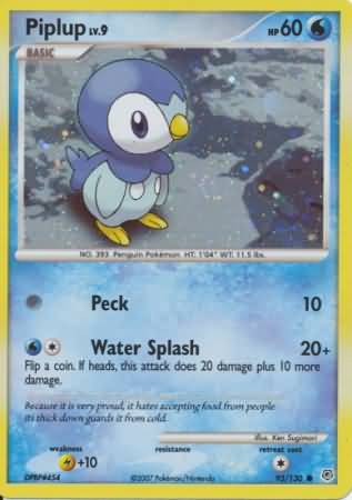 Piplup (93/130) (Cosmos Holo) [Diamond & Pearl: Base Set] - Waypoint Games CA