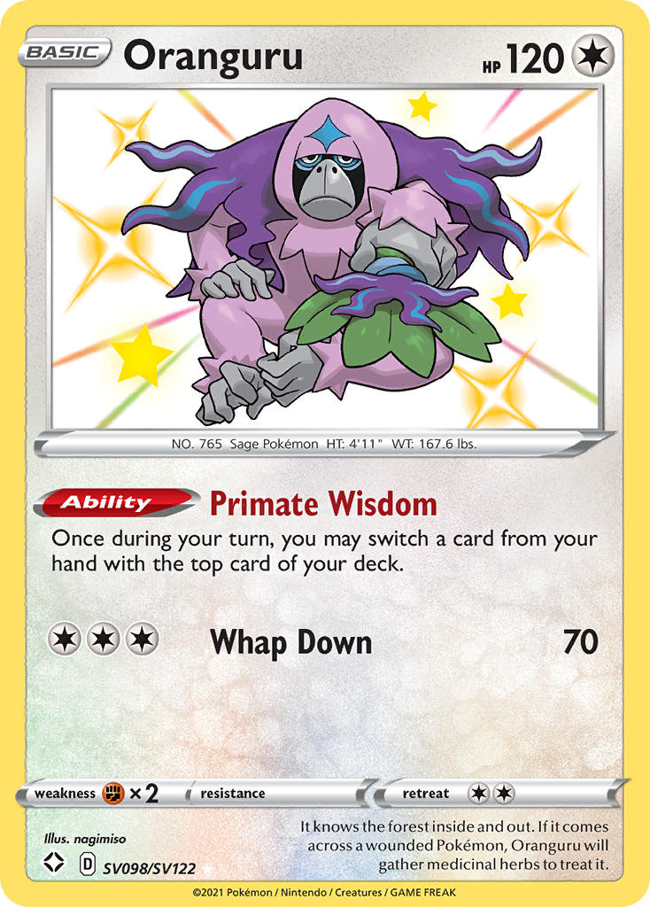 Oranguru (SV098/SV122) [Sword & Shield: Shining Fates] - Waypoint Games CA