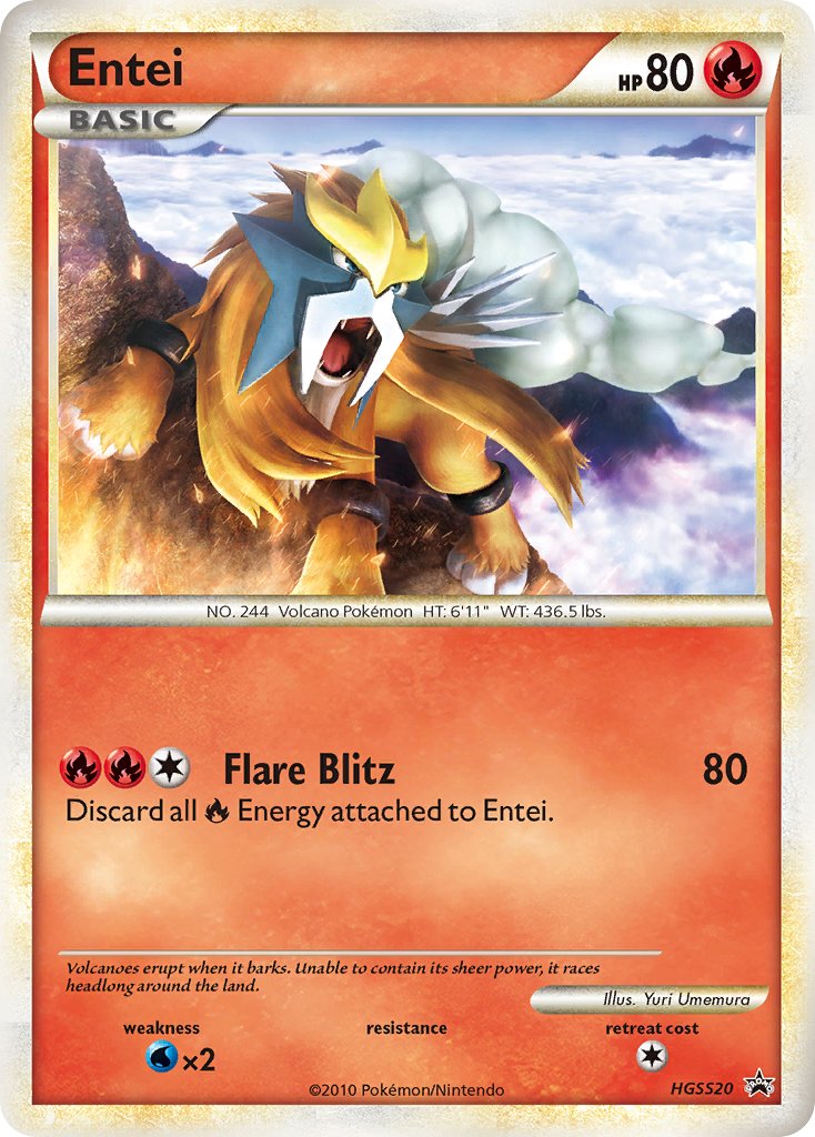 Entei (HGSS20) [HeartGold & SoulSilver: Black Star Promos] - Waypoint Games CA