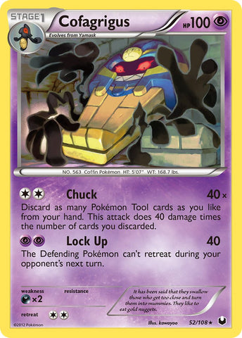 Cofagrigus (52/108) (Cracked Ice Holo) (Theme Deck Exclusive) [Black & White: Dark Explorers] - Waypoint Games CA