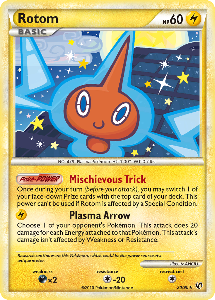 Rotom (20/90) [HeartGold & SoulSilver: Undaunted] - Waypoint Games CA