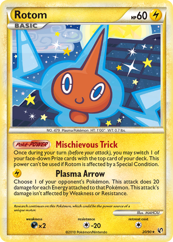 Rotom (20/90) [HeartGold & SoulSilver: Undaunted] - Waypoint Games CA