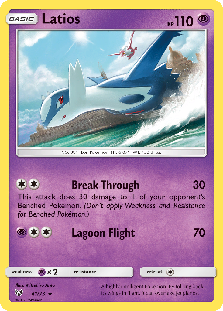 Latios (41/73) [Sun & Moon: Shining Legends] - Waypoint Games CA