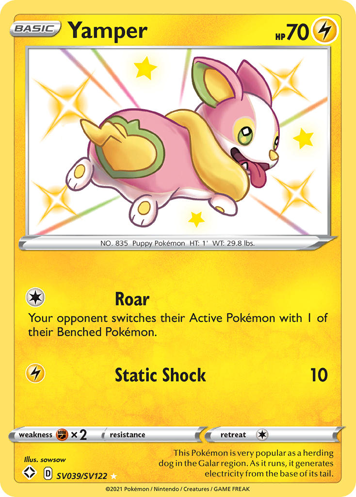 Yamper (SV039/SV122) [Sword & Shield: Shining Fates] - Waypoint Games CA