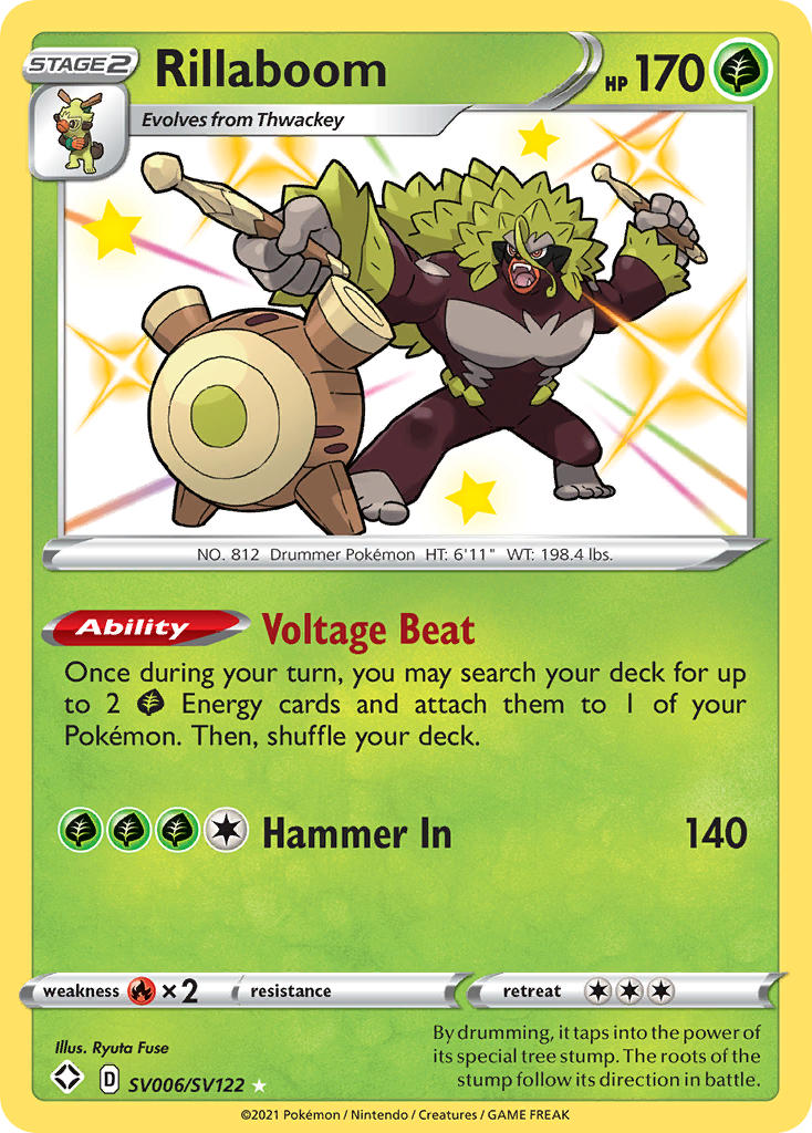 Rillaboom (SV006/SV122) [Sword & Shield: Shining Fates] - Waypoint Games CA