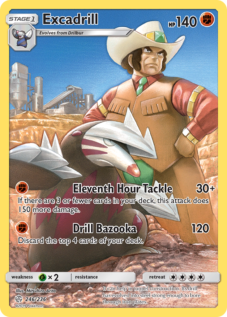 Excadrill (246/236) [Sun & Moon: Cosmic Eclipse] - Waypoint Games CA