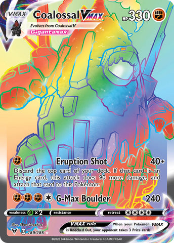 Coalossal VMAX (189/185) [Sword & Shield: Vivid Voltage] - Waypoint Games CA