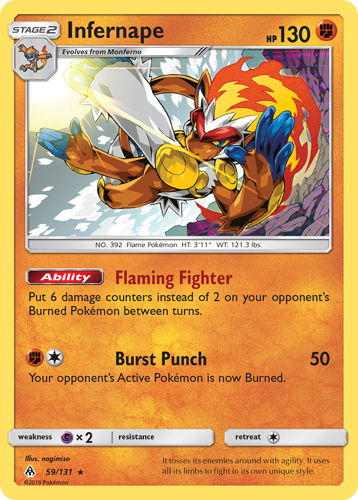 Infernape (59/131) [Sun & Moon: Forbidden Light] - Waypoint Games CA