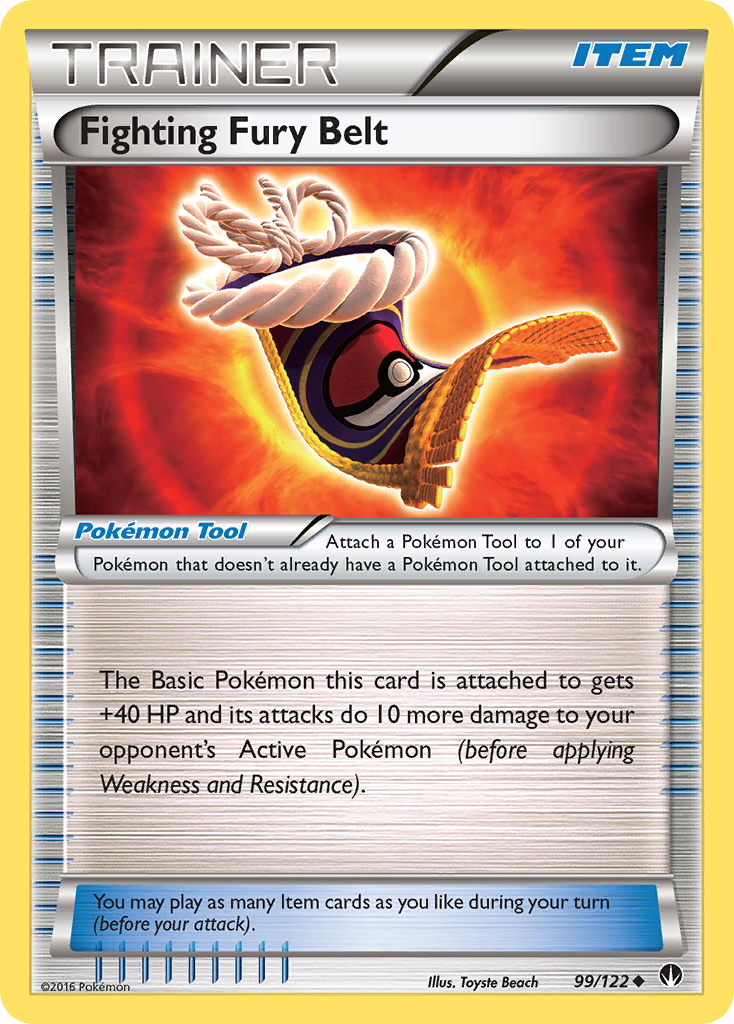 Fighting Fury Belt (99/122) [XY: BREAKpoint] - Waypoint Games CA