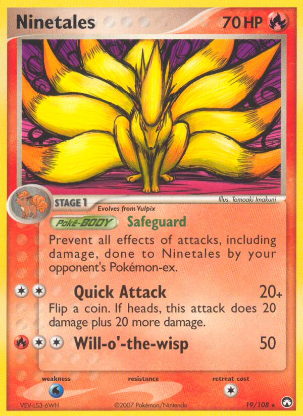 Ninetales (19/108) [EX: Power Keepers] - Waypoint Games CA