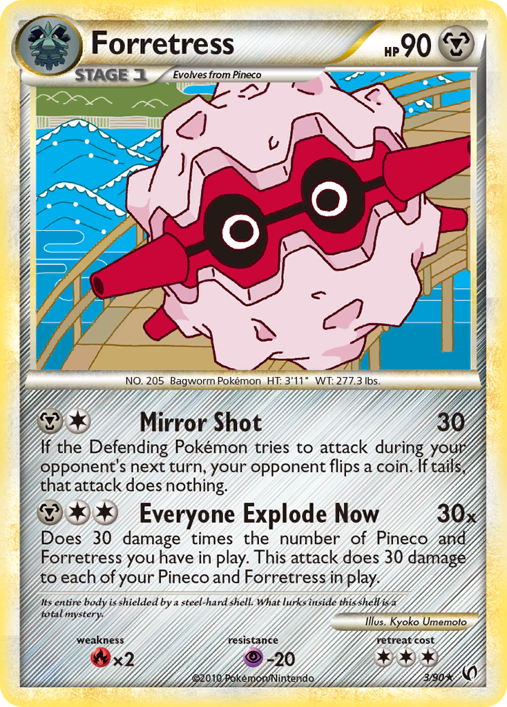 Forretress (3/90) [HeartGold & SoulSilver: Undaunted] - Waypoint Games CA