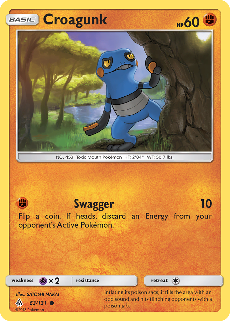 Croagunk (63/131) [Sun & Moon: Forbidden Light] - Waypoint Games CA