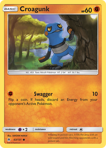 Croagunk (63/131) [Sun & Moon: Forbidden Light] - Waypoint Games CA
