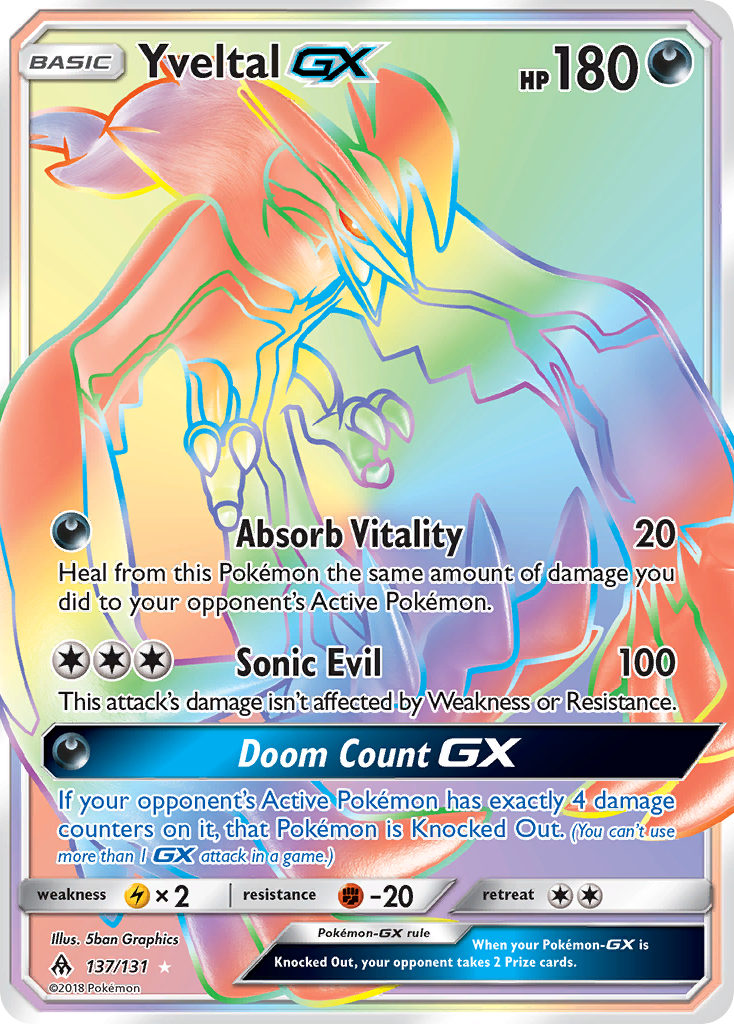 Yveltal GX (137/131) [Sun & Moon: Forbidden Light] - Waypoint Games CA