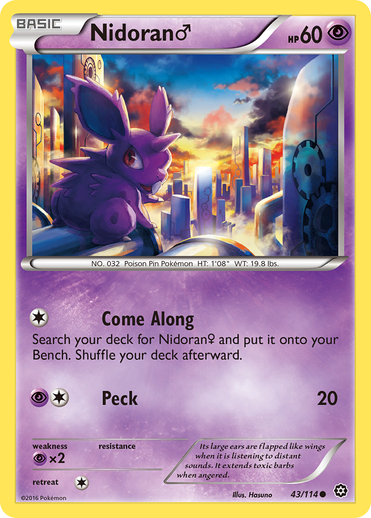 Nidoran (43/114) (Male) [XY: Steam Siege] - Waypoint Games CA