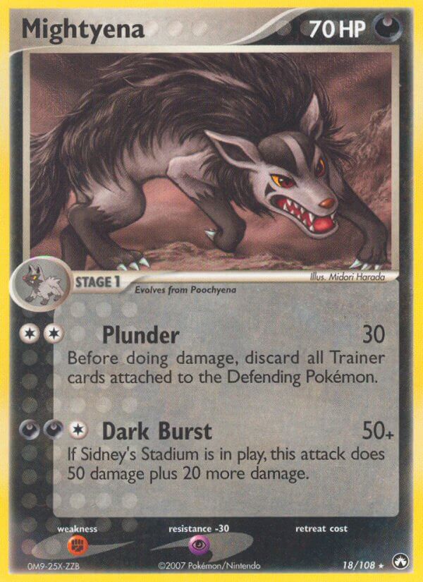 Mightyena (18/108) (Theme Deck Exclusive) [EX: Power Keepers] - Waypoint Games CA