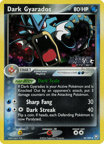 Dark Gyarados (36/109) (Stamped) [EX: Team Rocket Returns] - Waypoint Games CA