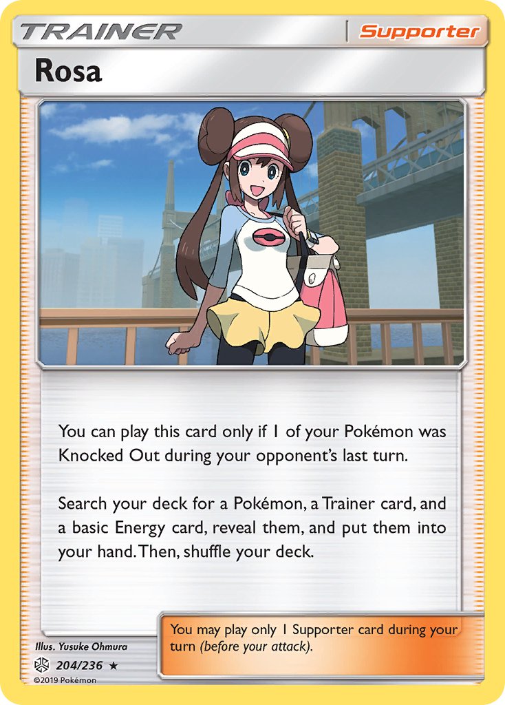 Rosa (204/236) (Theme Deck Exclusive) [Sun & Moon: Cosmic Eclipse] - Waypoint Games CA