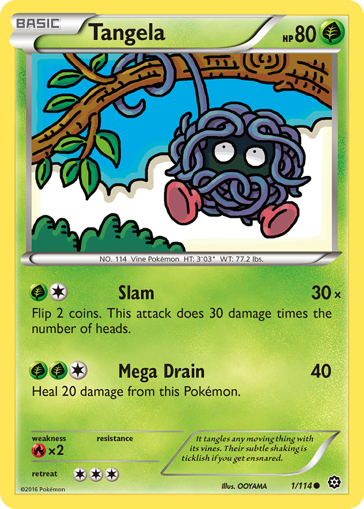 Tangela (1/114) [XY: Steam Siege] - Waypoint Games CA