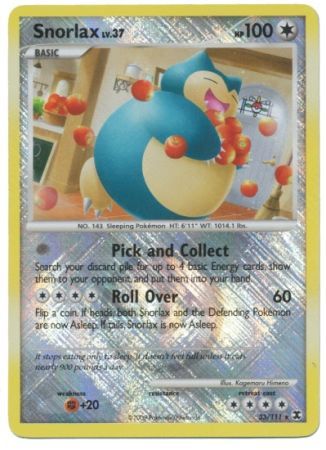 Snorlax (33/111) (League Promo) [Platinum: Rising Rivals] - Waypoint Games CA