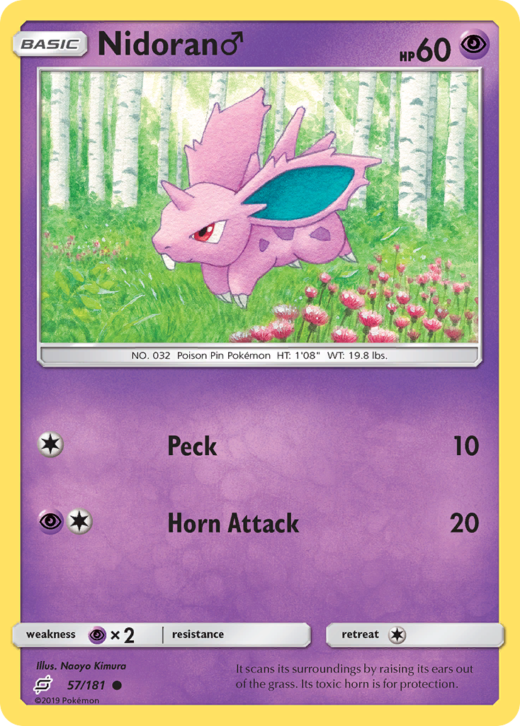 Nidoran (57/181) (Male) [Sun & Moon: Team Up] - Waypoint Games CA