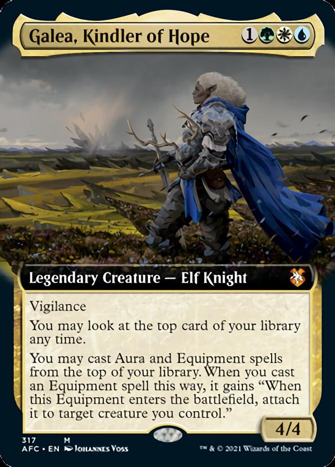 Galea, Kindler of Hope (Extended Art) [Dungeons & Dragons: Adventures in the Forgotten Realms Commander] - Waypoint Games CA