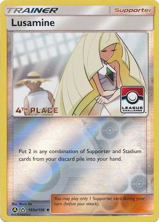 Lusamine (153a/156) (League Challenge Alt Art 4th Place) [Sun & Moon: Ultra Prism] - Waypoint Games CA