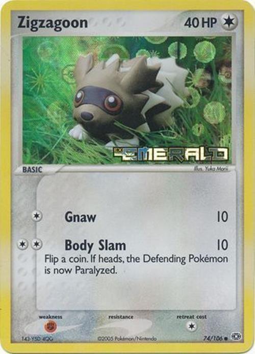 Zigzagoon (74/106) (Stamped) [EX: Emerald] - Waypoint Games CA