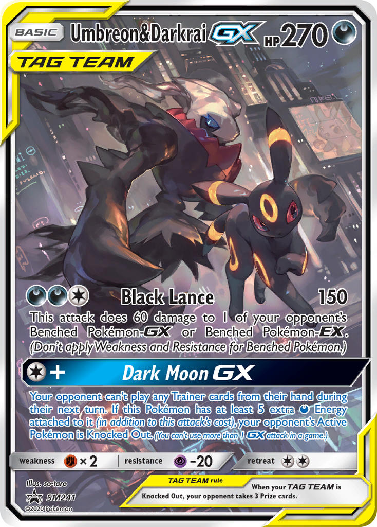 Umbreon & Darkrai GX (SM241) [Sun & Moon: Black Star Promos] - Waypoint Games CA