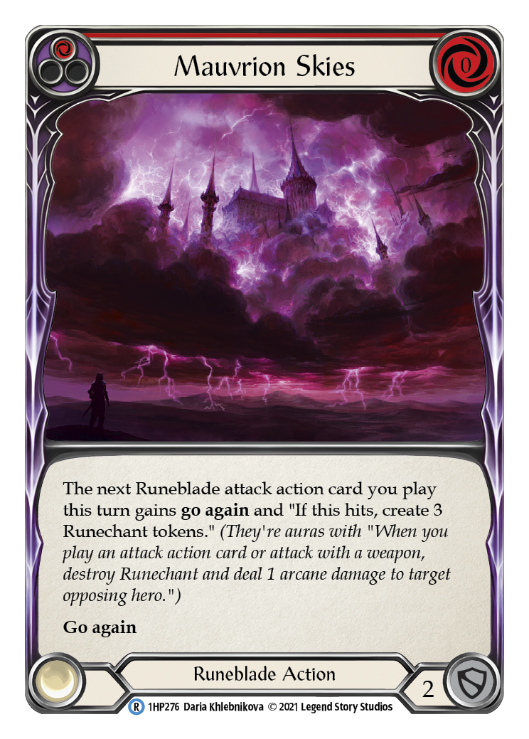 Mauvrion Skies (Red) [1HP276] (History Pack 1) - Waypoint Games CA