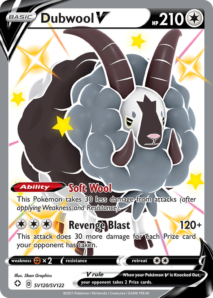 Dubwool V (SV120/SV122) [Sword & Shield: Shining Fates] - Waypoint Games CA