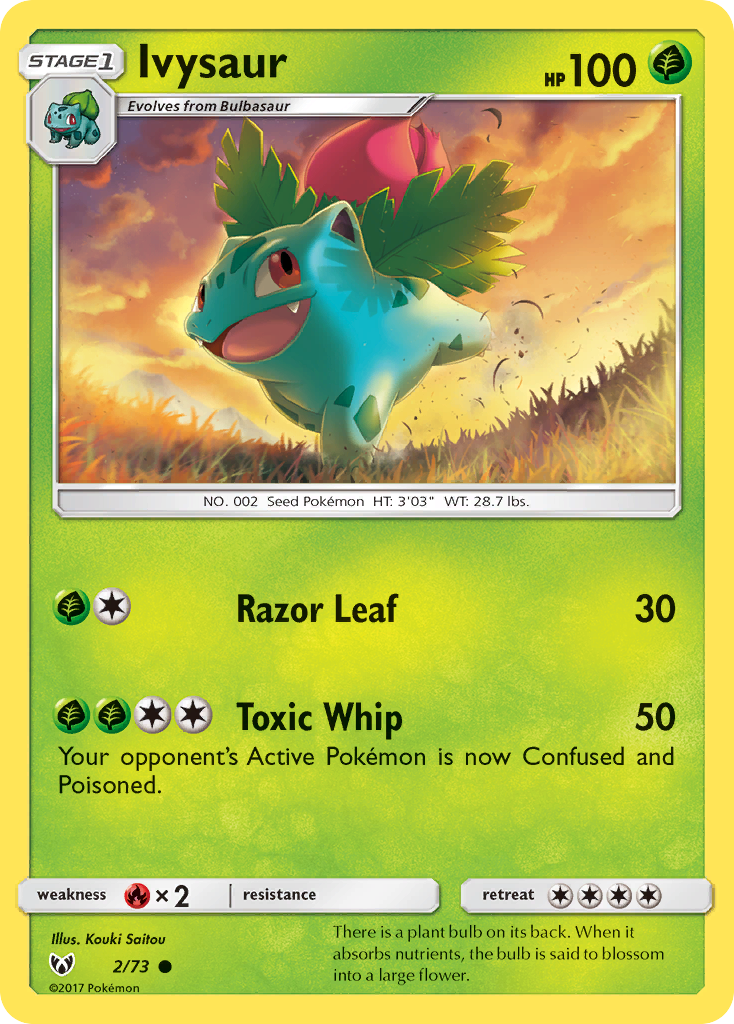 Ivysaur (2/73) [Sun & Moon: Shining Legends] - Waypoint Games CA
