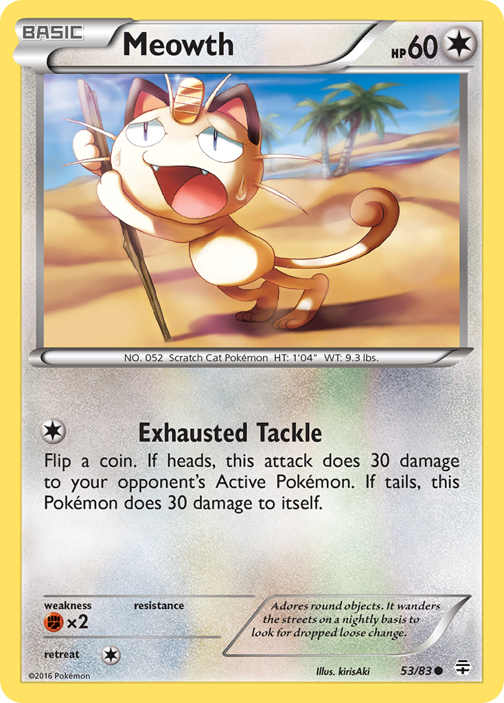 Meowth (53/83) [XY: Generations] - Waypoint Games CA