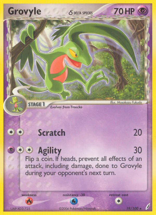 Grovyle(19/100) (Delta Species) [EX: Crystal Guardians] - Waypoint Games CA