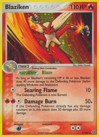 Blaziken (1/106) (Theme Deck Exclusive) [EX: Emerald] - Waypoint Games CA